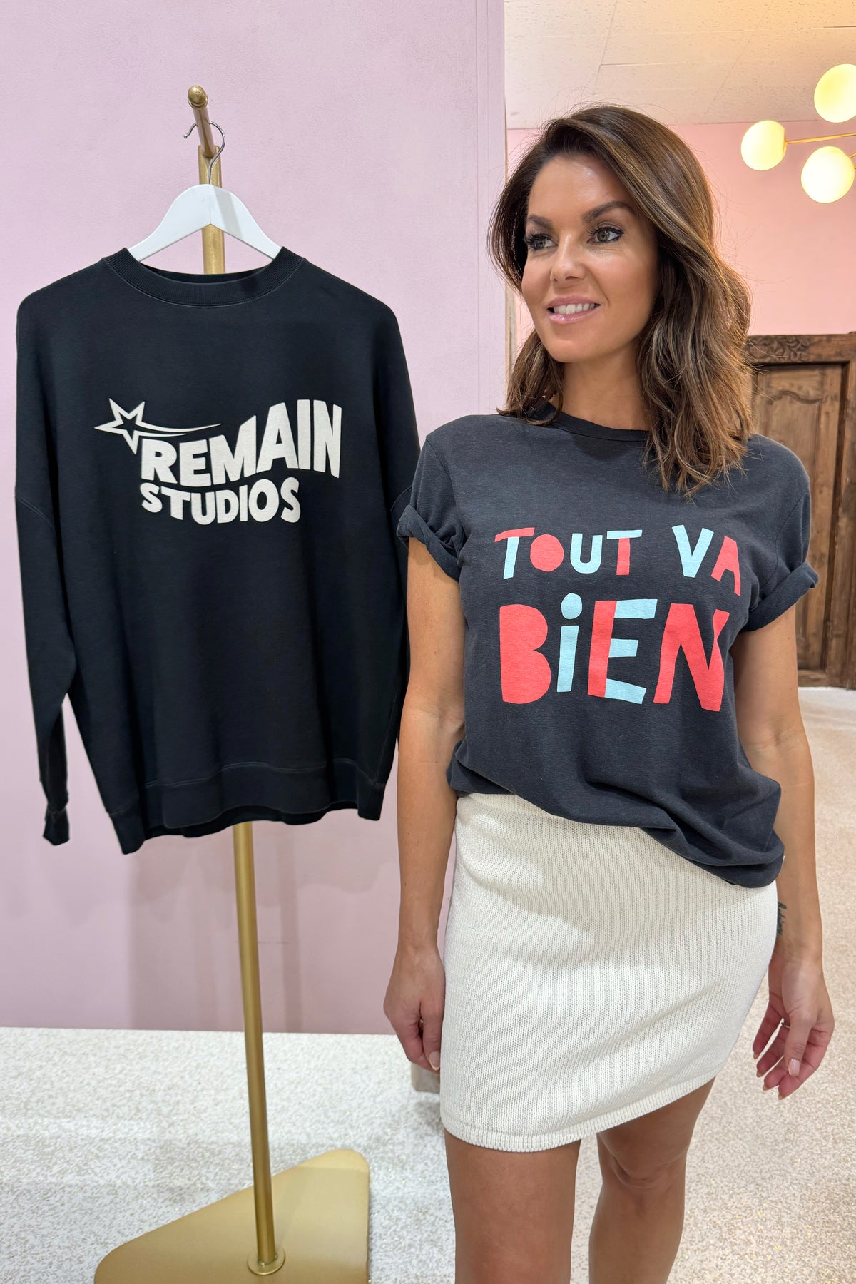 Auguste Everything Is Good Boyfriend Tee | Black