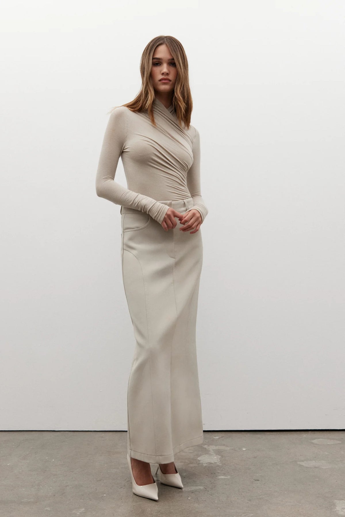 Bayse Brand Beckett Skirt | Bone