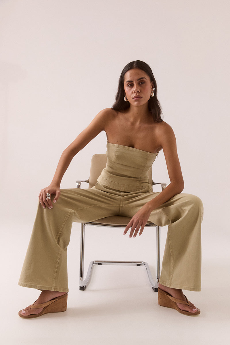 Sovere Studio Verve Jeans | Pistachio  || PRE_ORDER ETA 10/01/2026