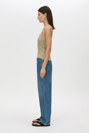 C&M Camilla & Marc Nora Button Down Tank | Sepia