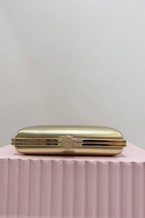 Olga Berg Lucy Metallic Clutch | Gold