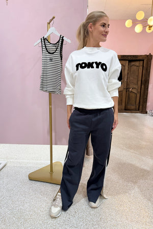 Araminta James Tokyo Sweatshirt | Warm White
