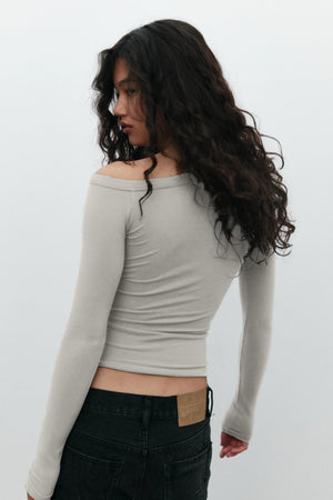 Bayse Brand Zinnia Top | Oatmeal