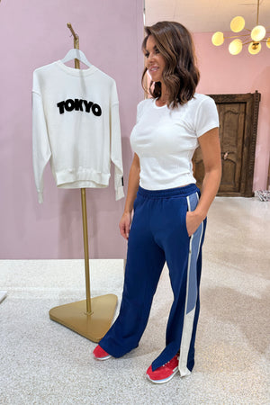 Araminta James Parisienne Trackpant | Estate Blue