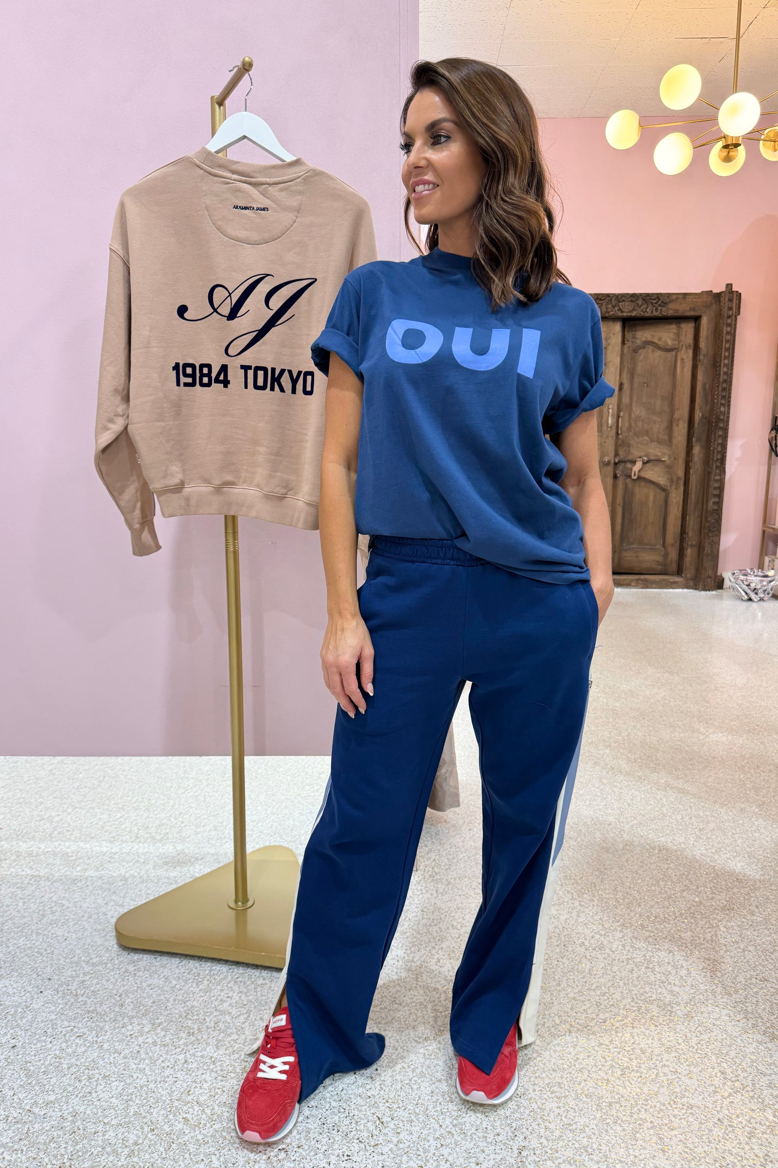 Araminta James Parisienne Tee | Estate Blue