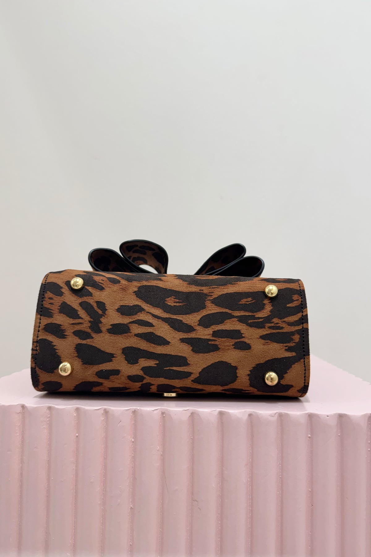 Olga Berg Kenendy Top Handle Bag | Leopard