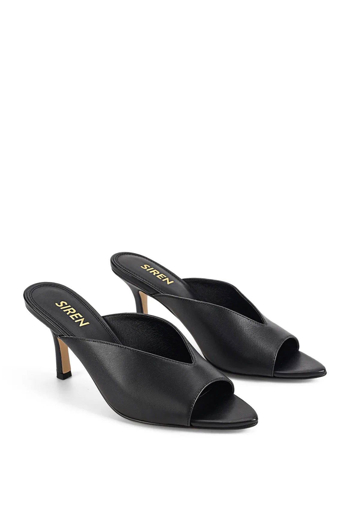 Siren Mabel Point Toe Mule | Black