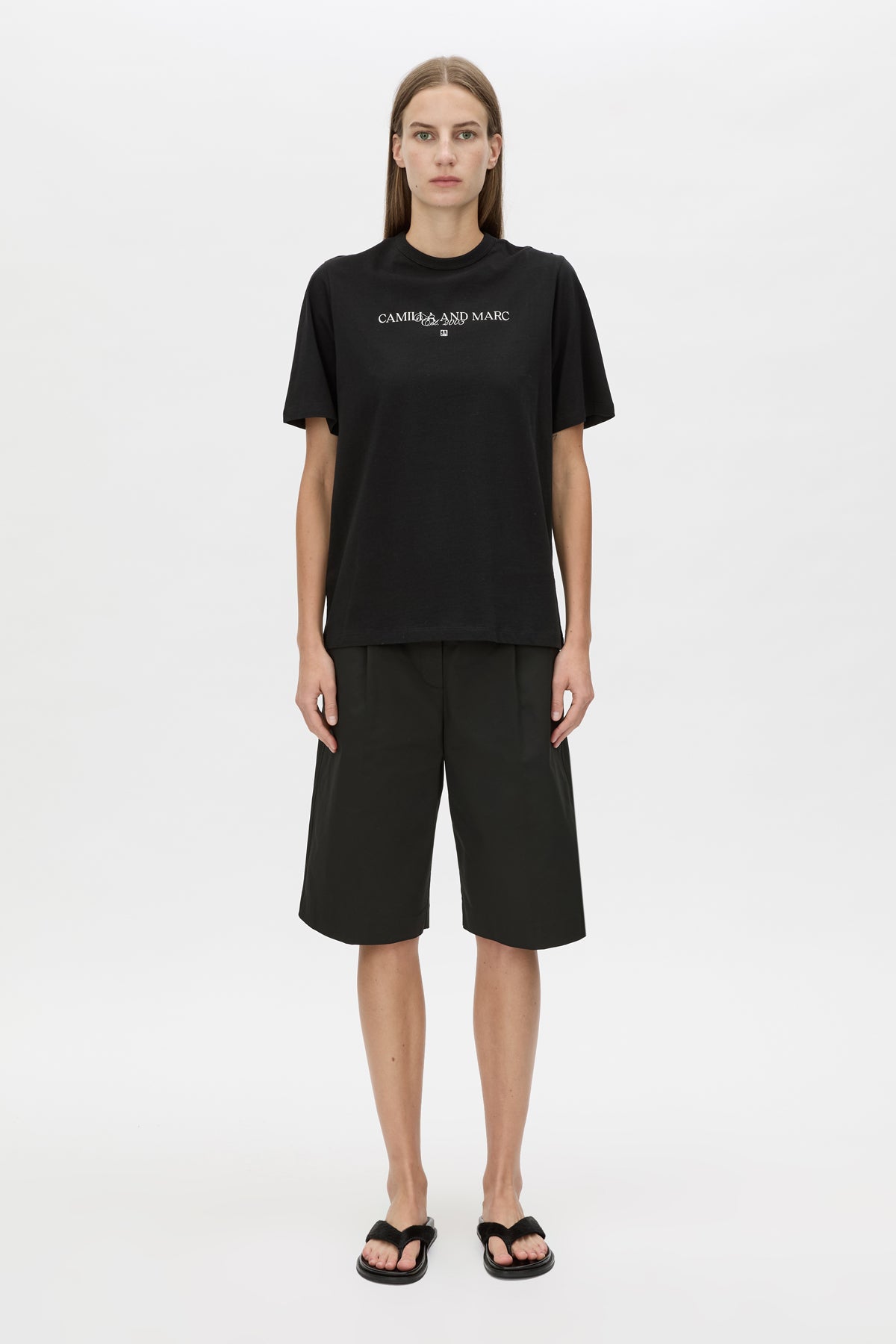 C&M Camilla & Marc Ghiberti Logo Tee | Black
