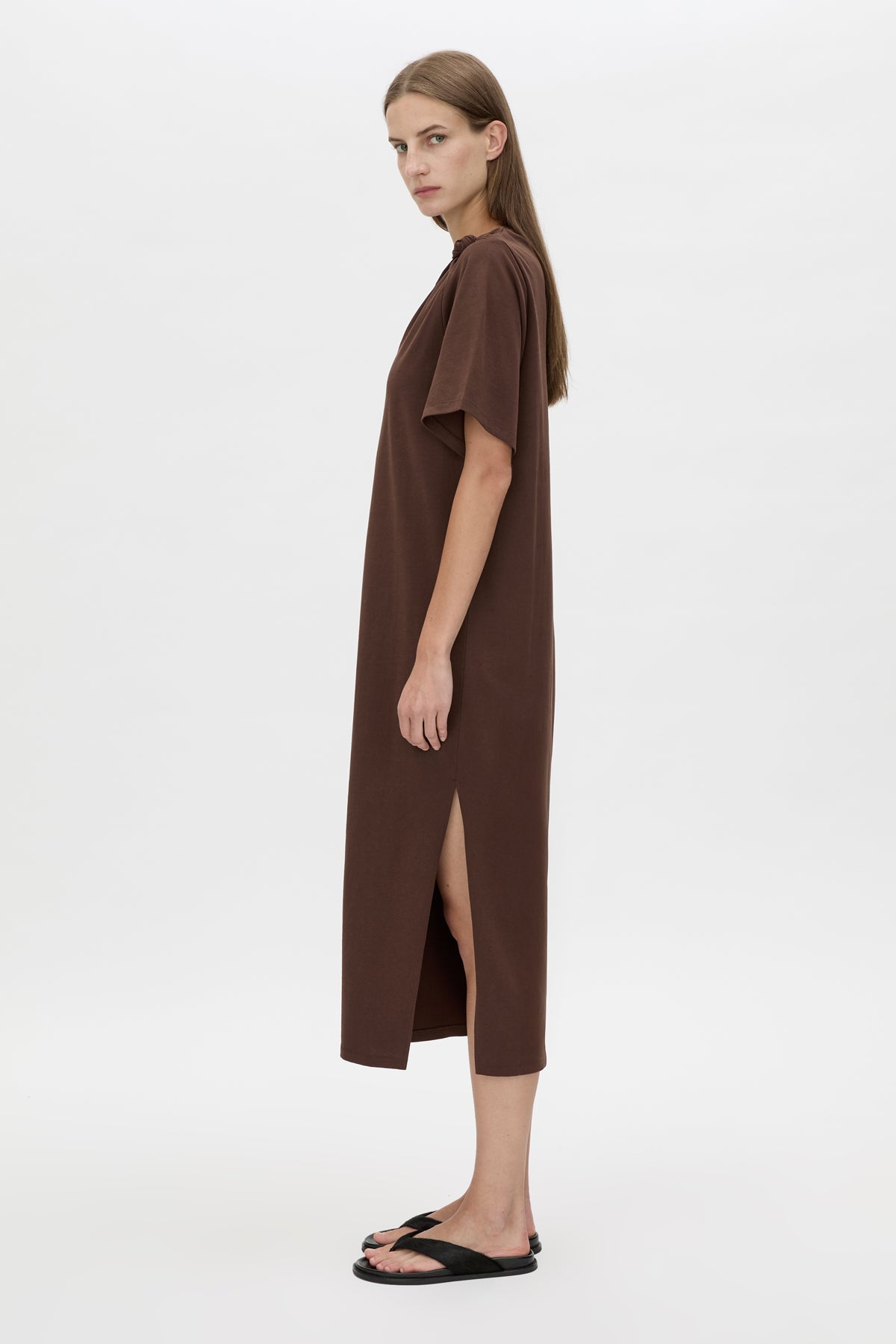 C&M Camilla & MarcJuno Knot Tee Dress | Chocolate