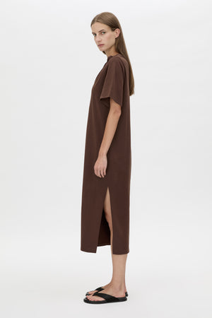 C&M Camilla & MarcJuno Knot Tee Dress | Chocolate