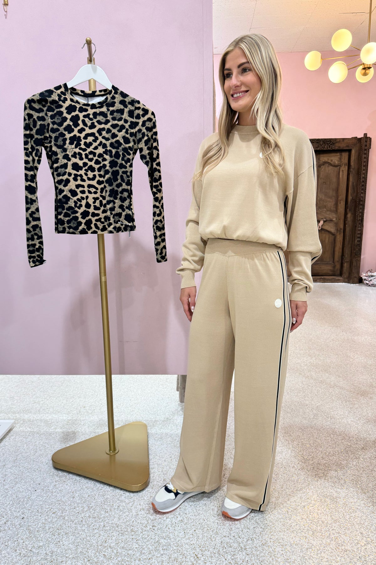 P.E Nation Retreat Knit Pant | Oxford / Tan