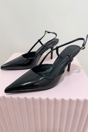 Billini Bethany Heel | Black Patent