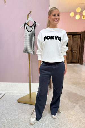 Araminta James Tokyo Sweatshirt | Warm White