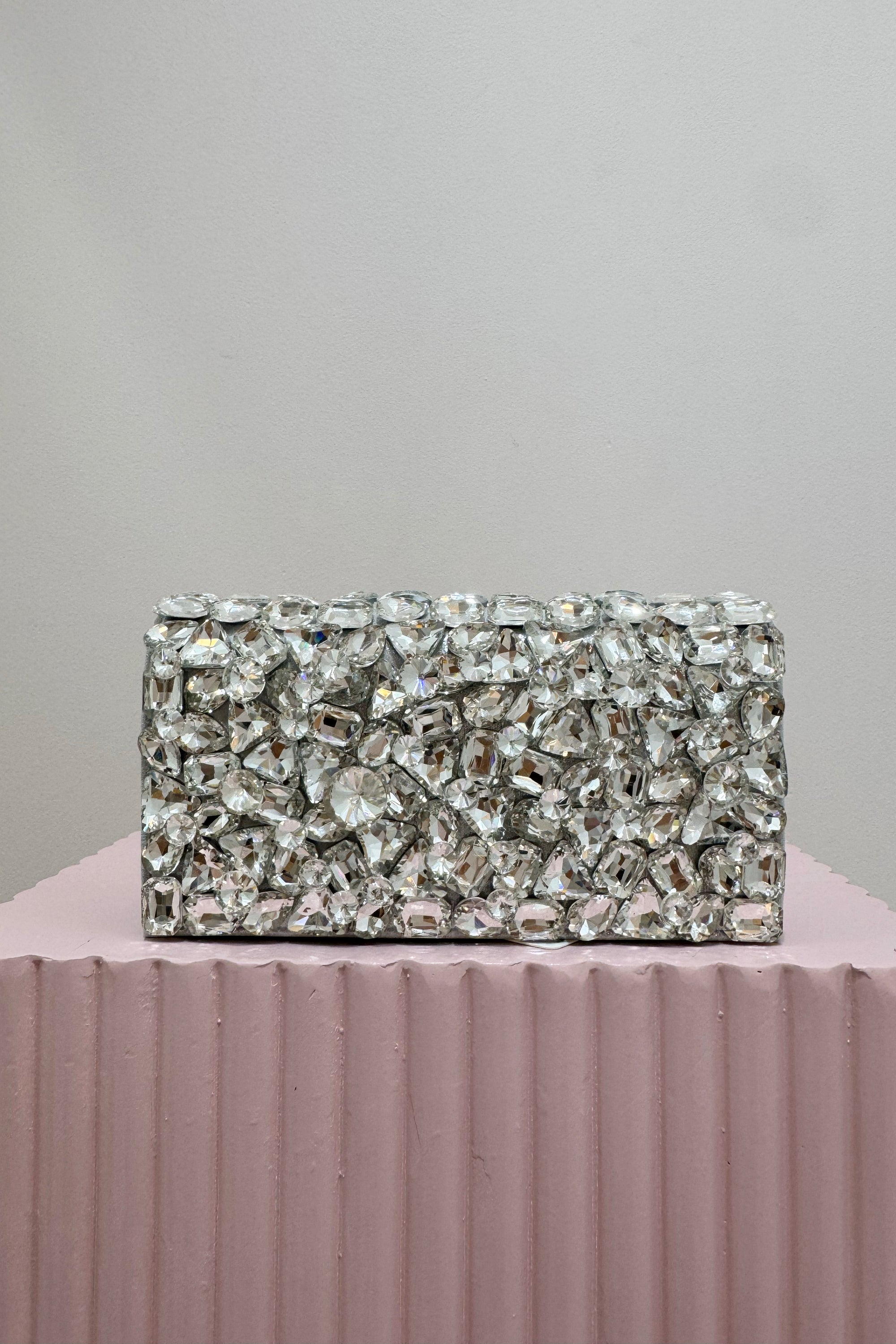 Olga Berg Renata Crystal Encrusted Clutch | Crystal