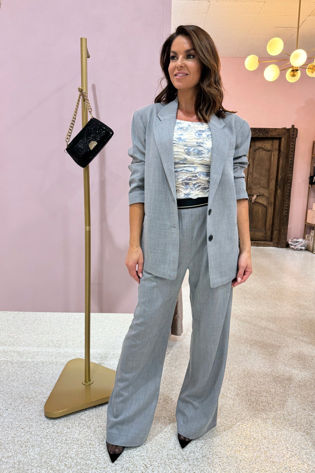 Bec + Bridge Jordin Blazer | Charcoal Weave