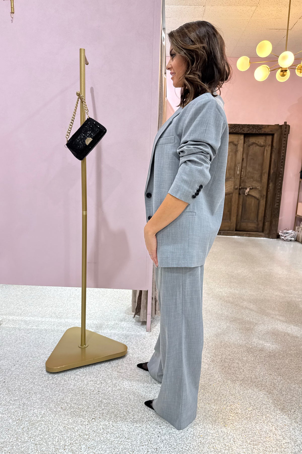 Bec + Bridge Jordin Blazer | Charcoal Weave