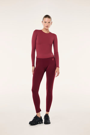 P.E Nation Foundation Long Sleeve Top| | Cabernet