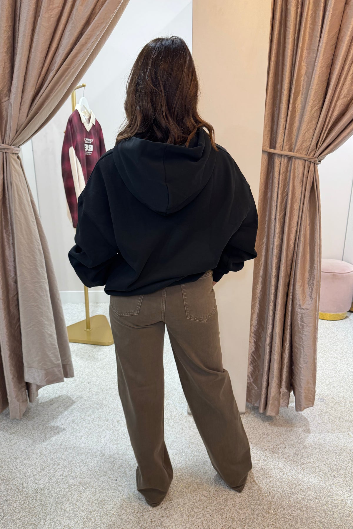 Ena Pelly Cassie Oversized Hoodie | Black