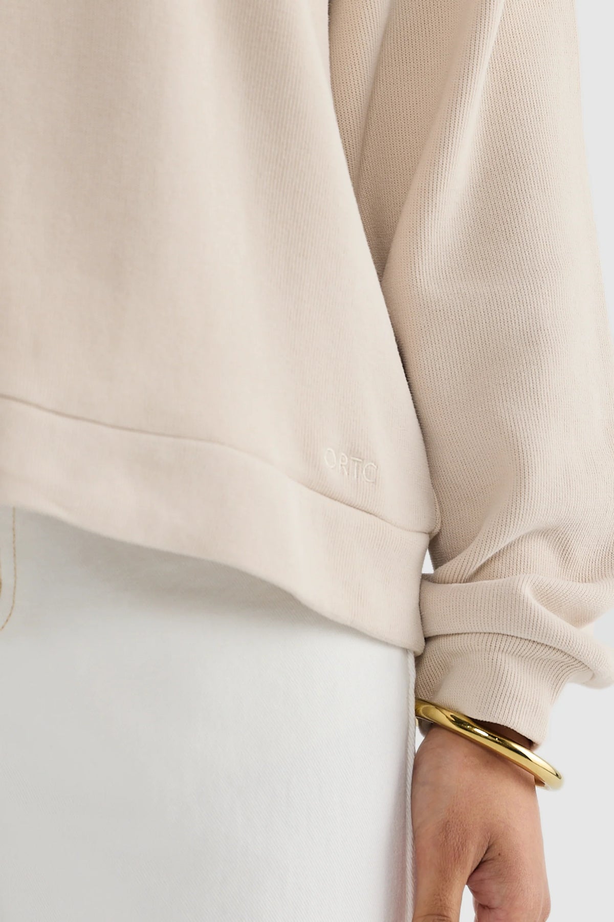 ORTC Ava Polo Sweater | Bone