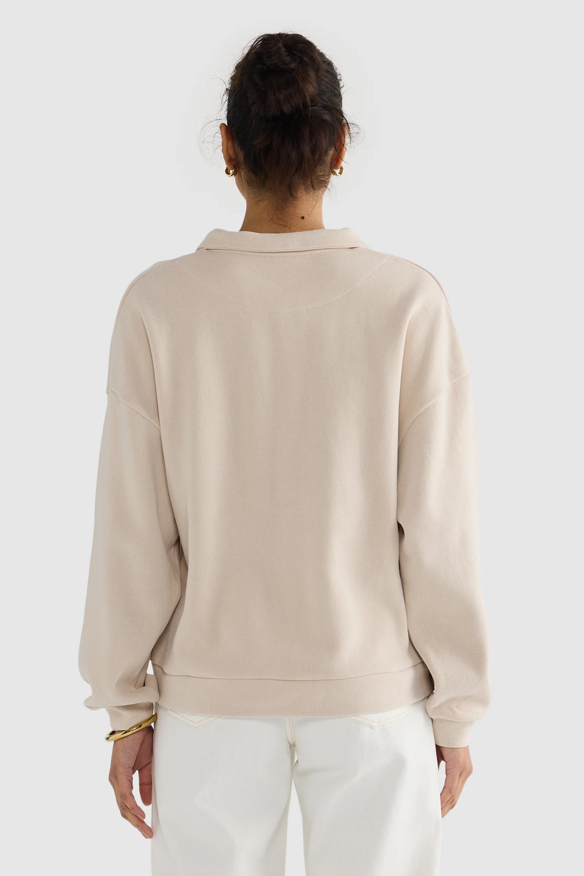 ORTC Ava Polo Sweater | Bone