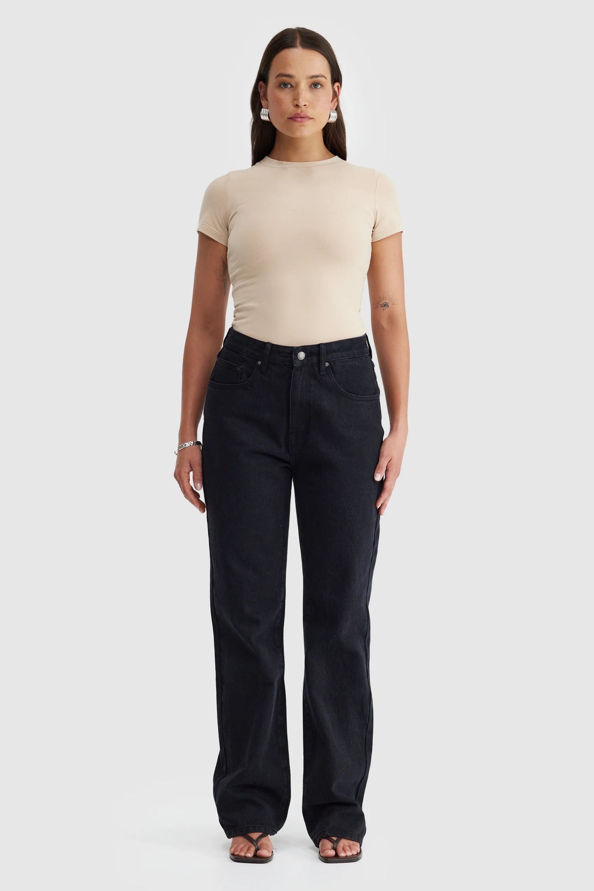 ORTC Evie Fitted T Shirt | Biscotti