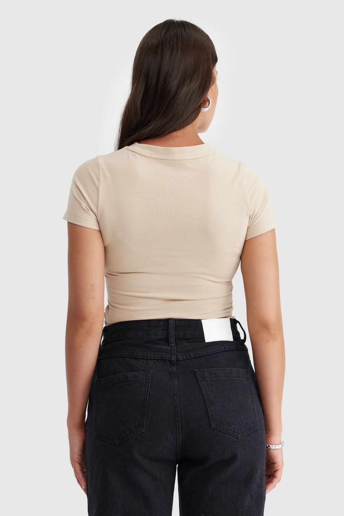 ORTC Evie Fitted T Shirt | Biscotti