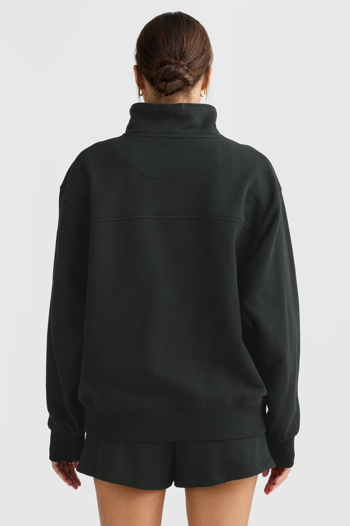 ORTC Lena Quarter Zip Sweater | Washed Black