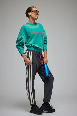 Araminta James Hotel Paris Sweatshirt | Washed Ocean Green