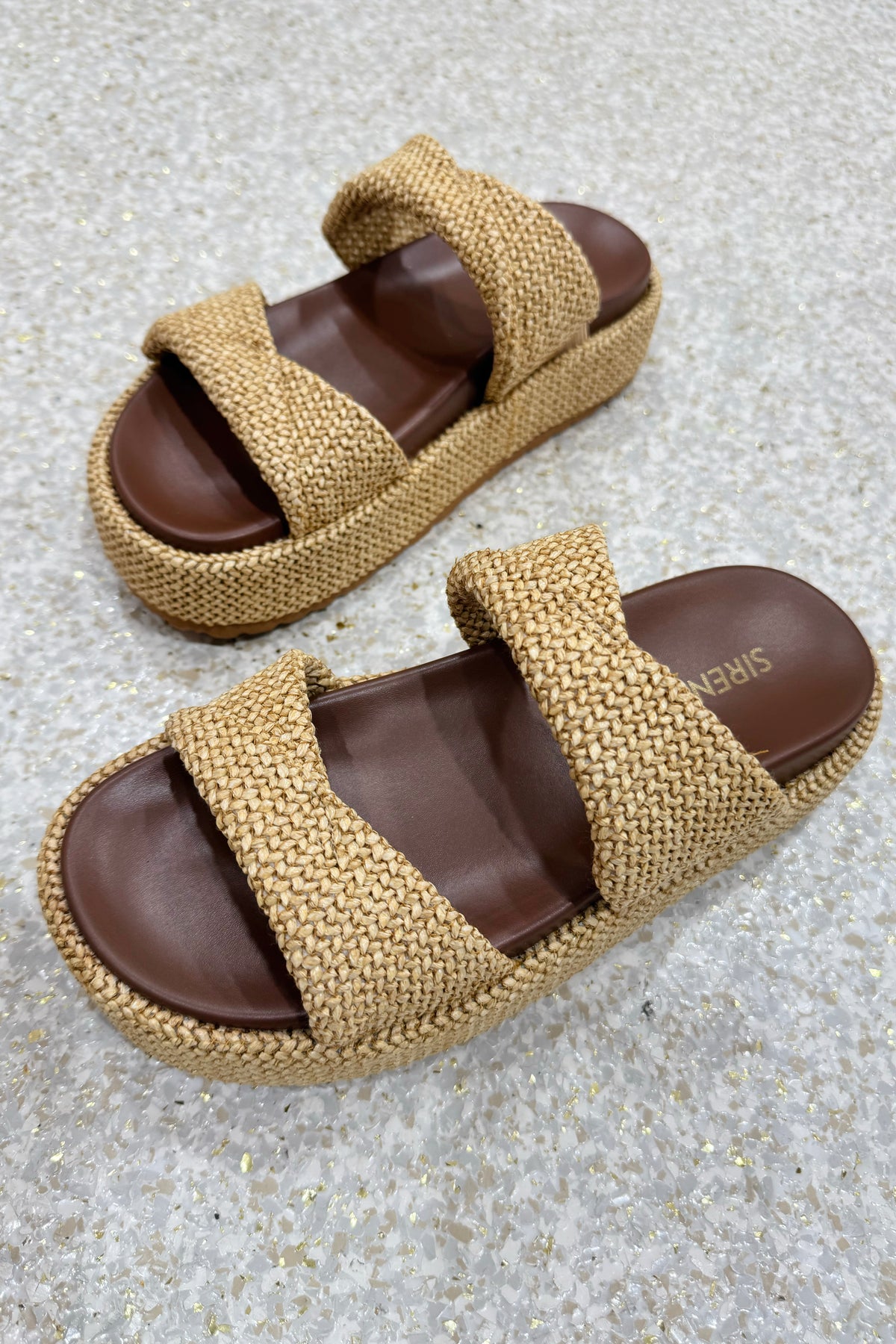 Siren Apollo Flatform Sandal | Natural/Weave