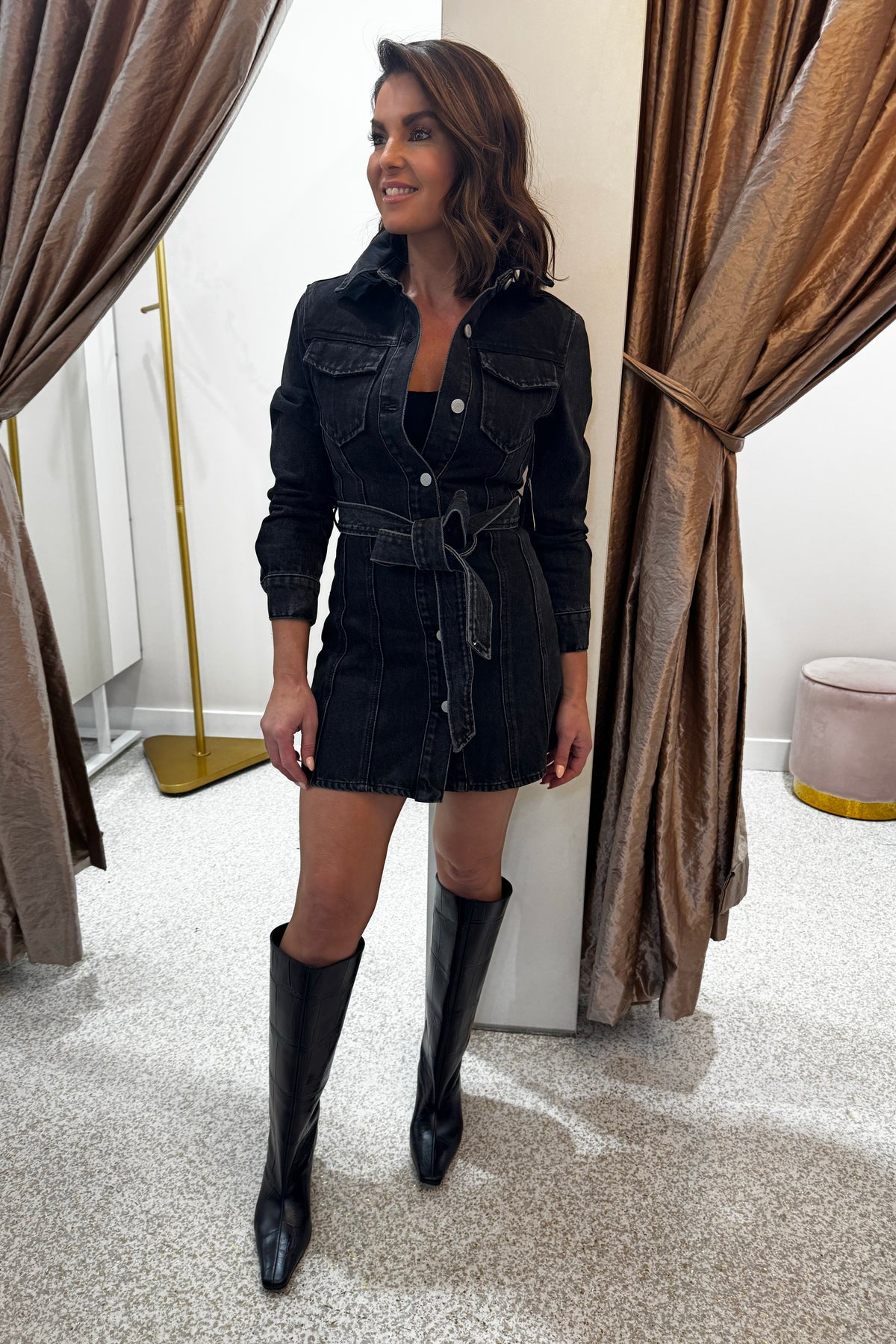 Mossman Bexley Mini Dress | Black