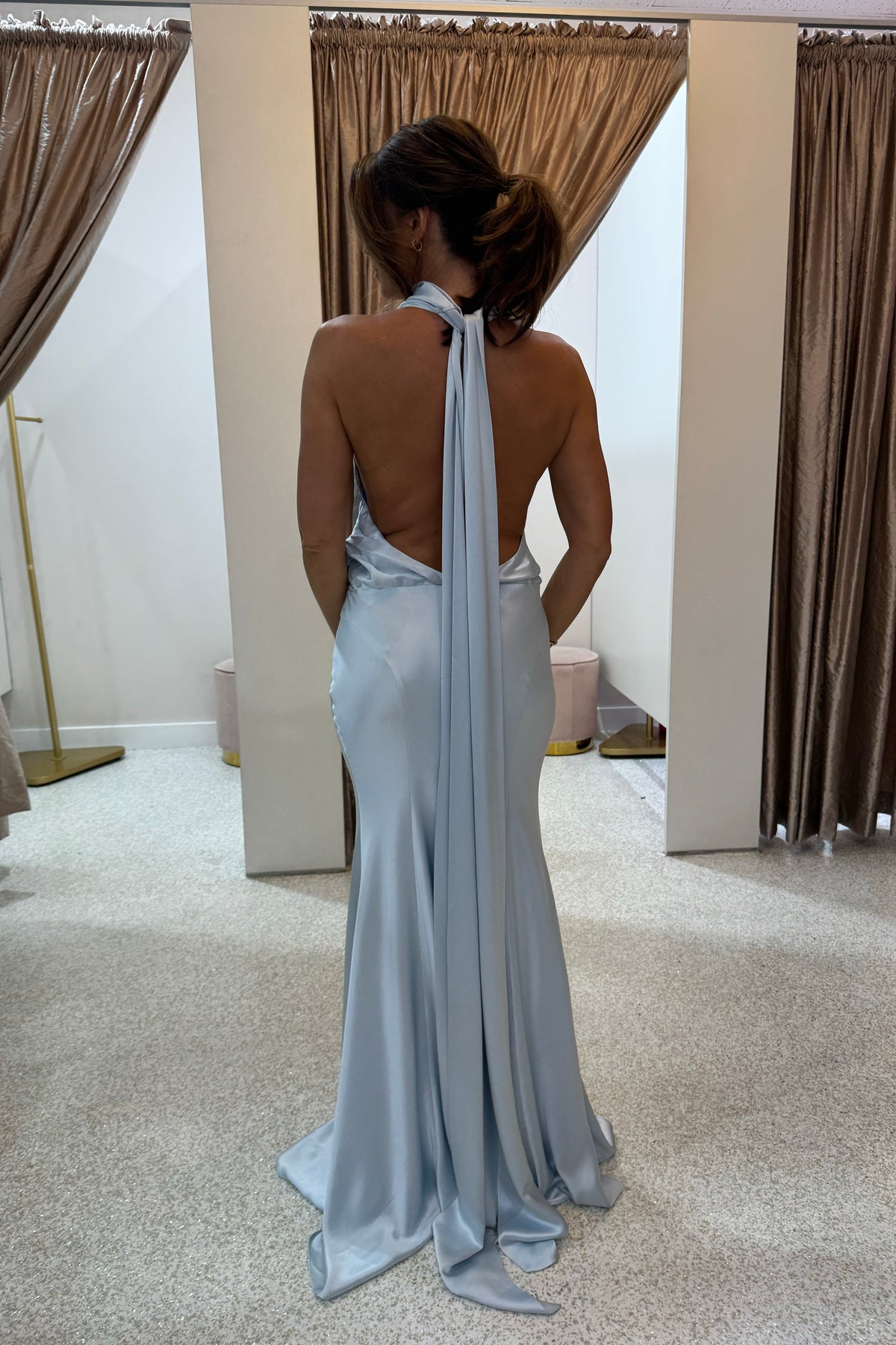 Misha The Cameron Satin Dress | Skywriting