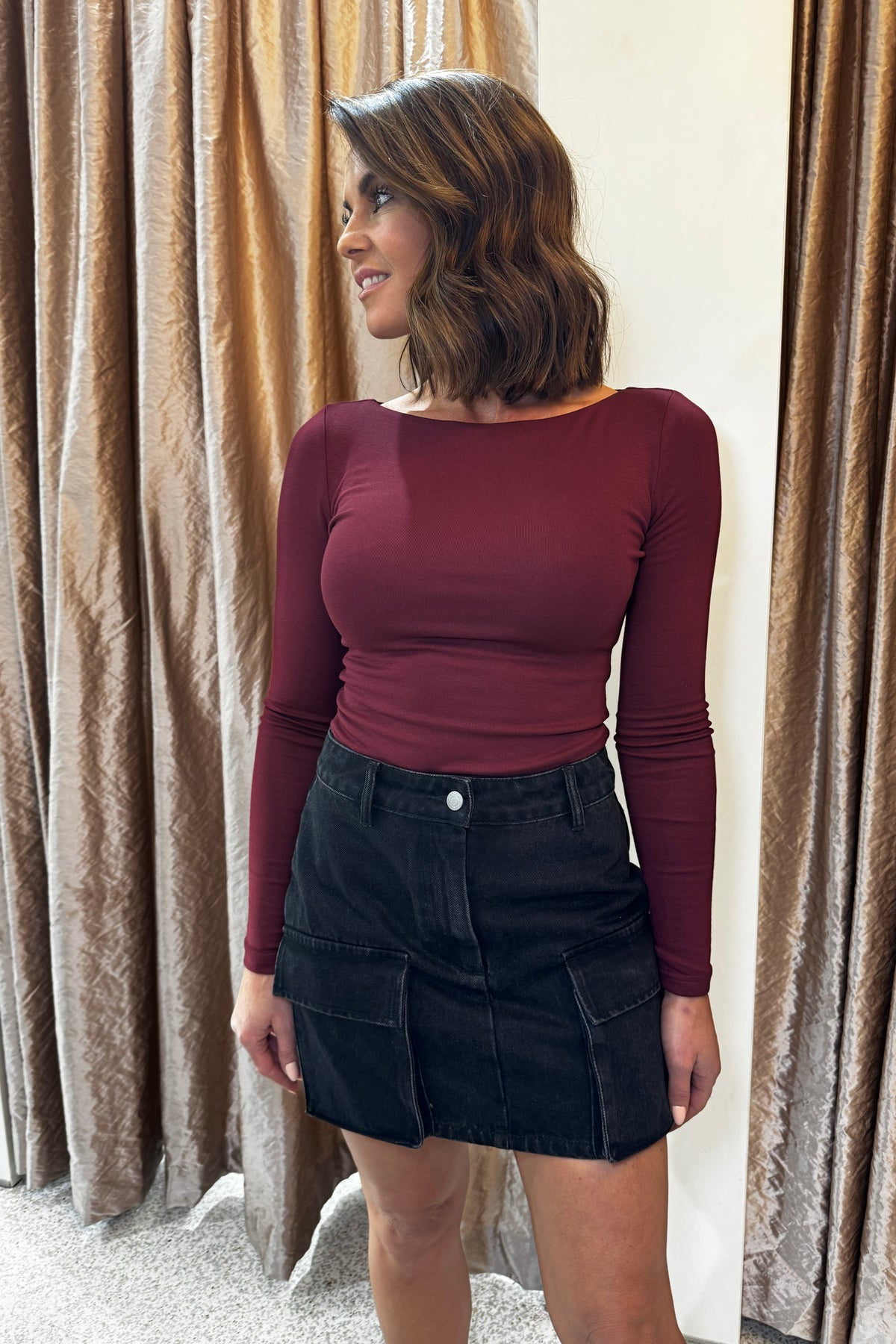 Mossman Bexley Mini Skirt | Black