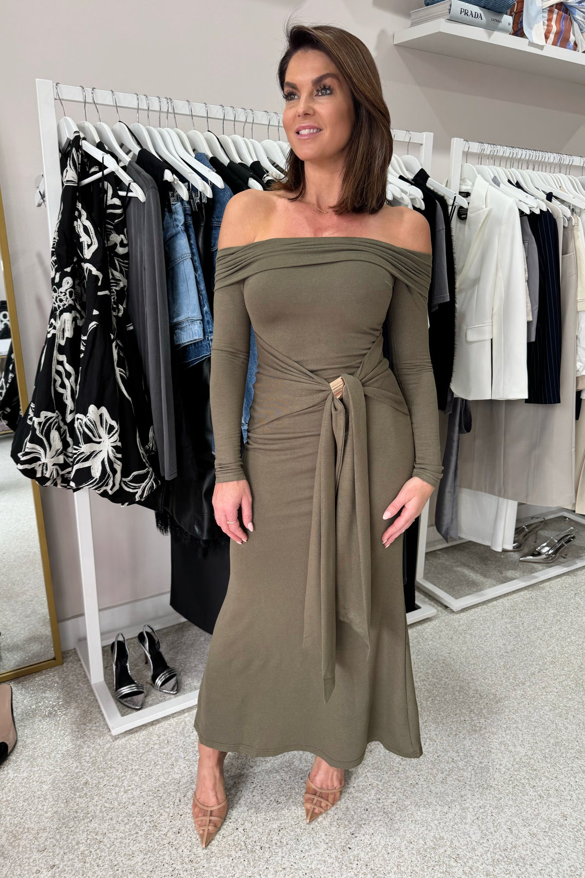 Chosen By Fifi & Annie The Stella Mae Maxi Dress | Olive