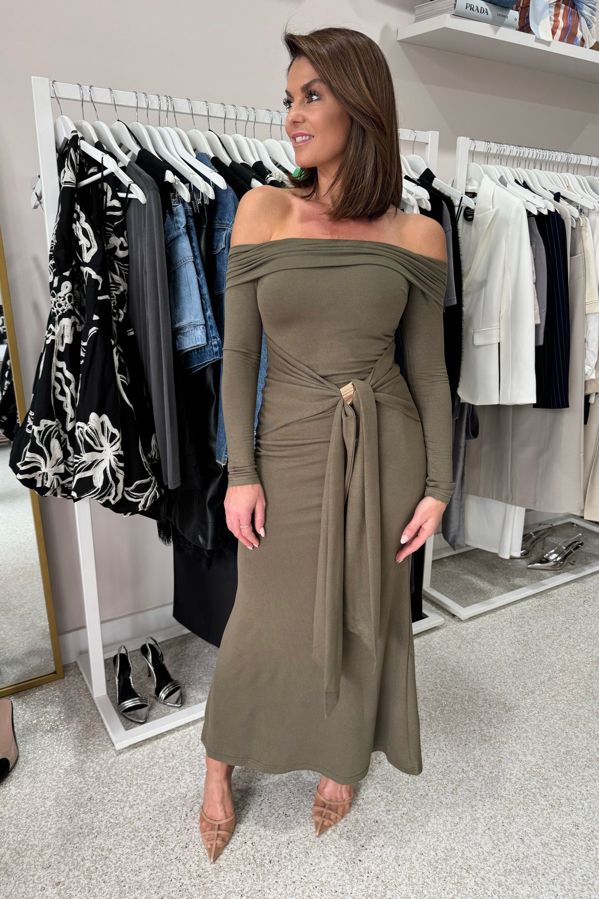Chosen By Fifi & Annie The Stella Mae Maxi Dress | Olive