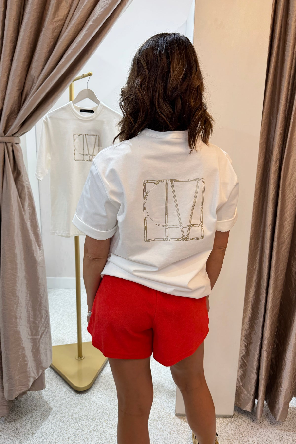 C&M Camilla & Marc Patina Monogram Tee | White (Print On Back)