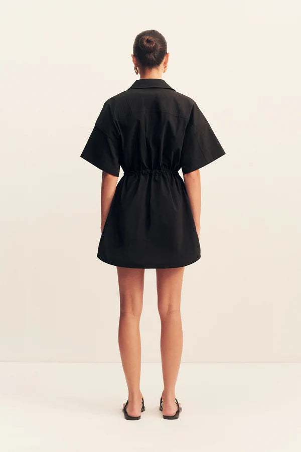 Shona Joy Campbell Drawstring Dress | Black