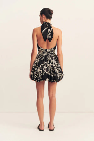 Shona Joy Lila Halter Bubbl Mini Dress | Shadow Bloom