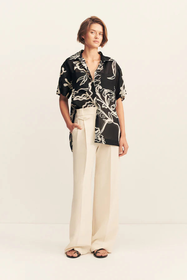 Shona Joy Lila Short Sleeve Shirt | Shadow Bloom