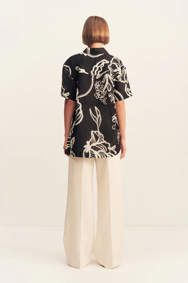 Shona Joy Lila Short Sleeve Shirt | Shadow Bloom