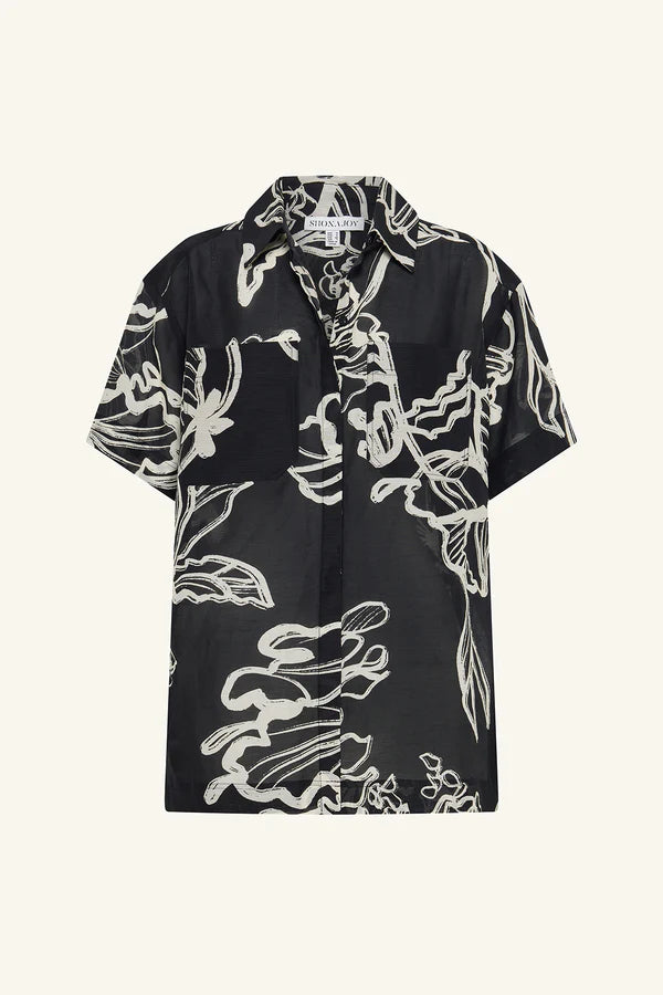 Shona Joy Lila Short Sleeve Shirt | Shadow Bloom