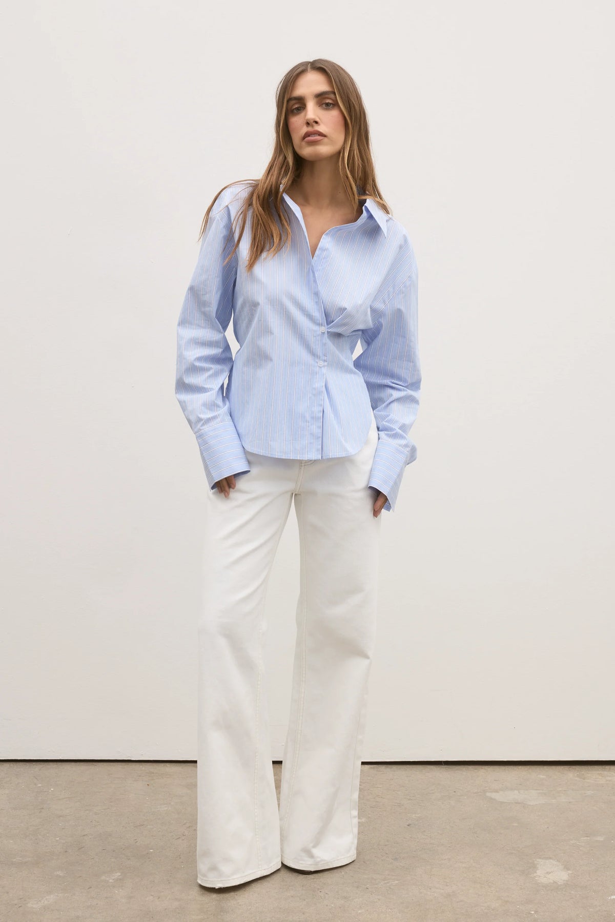 Bayse Brand Tilda Shirt | Blue Stripe