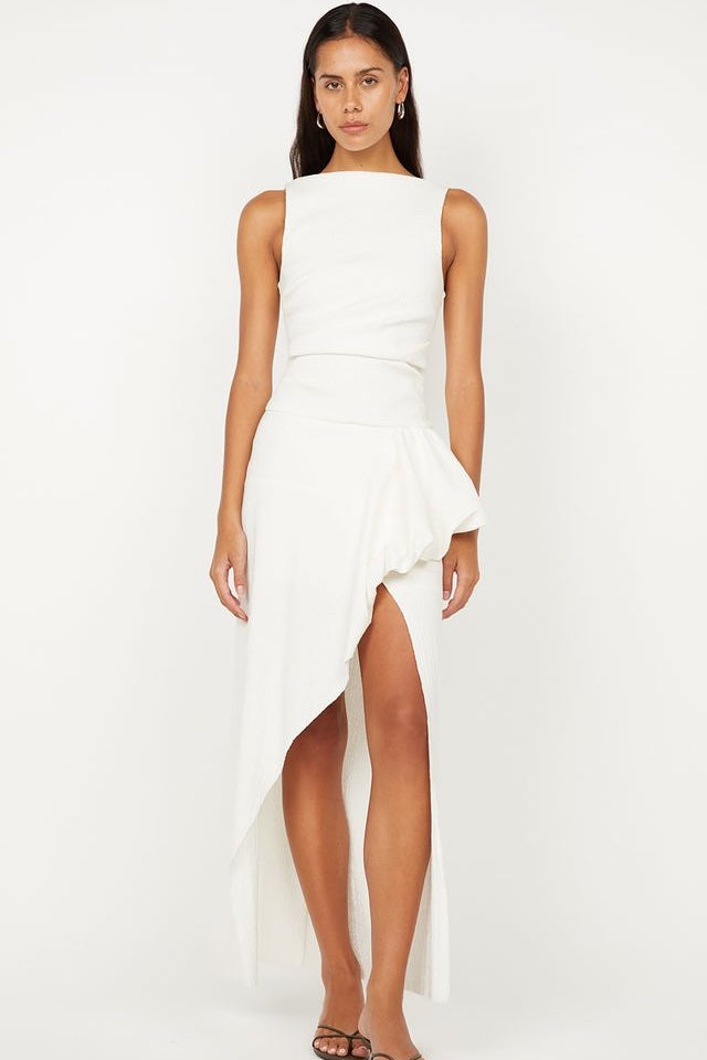 Bec + Bridge Rowena Asym Dress | White