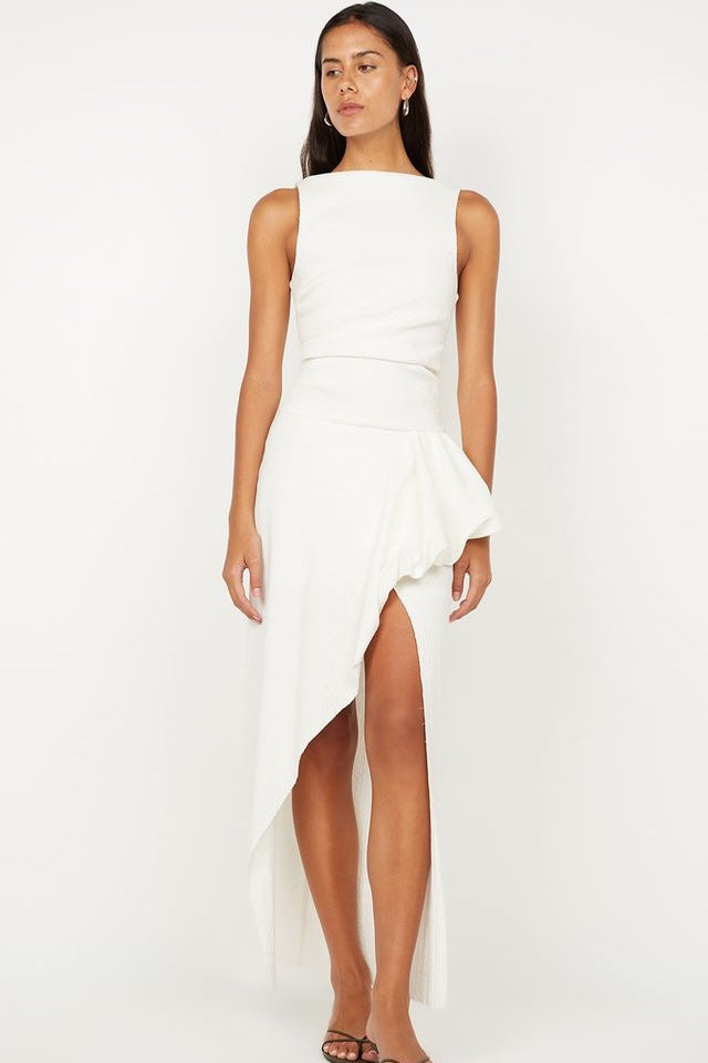 Bec + Bridge Rowena Asym Dress | White