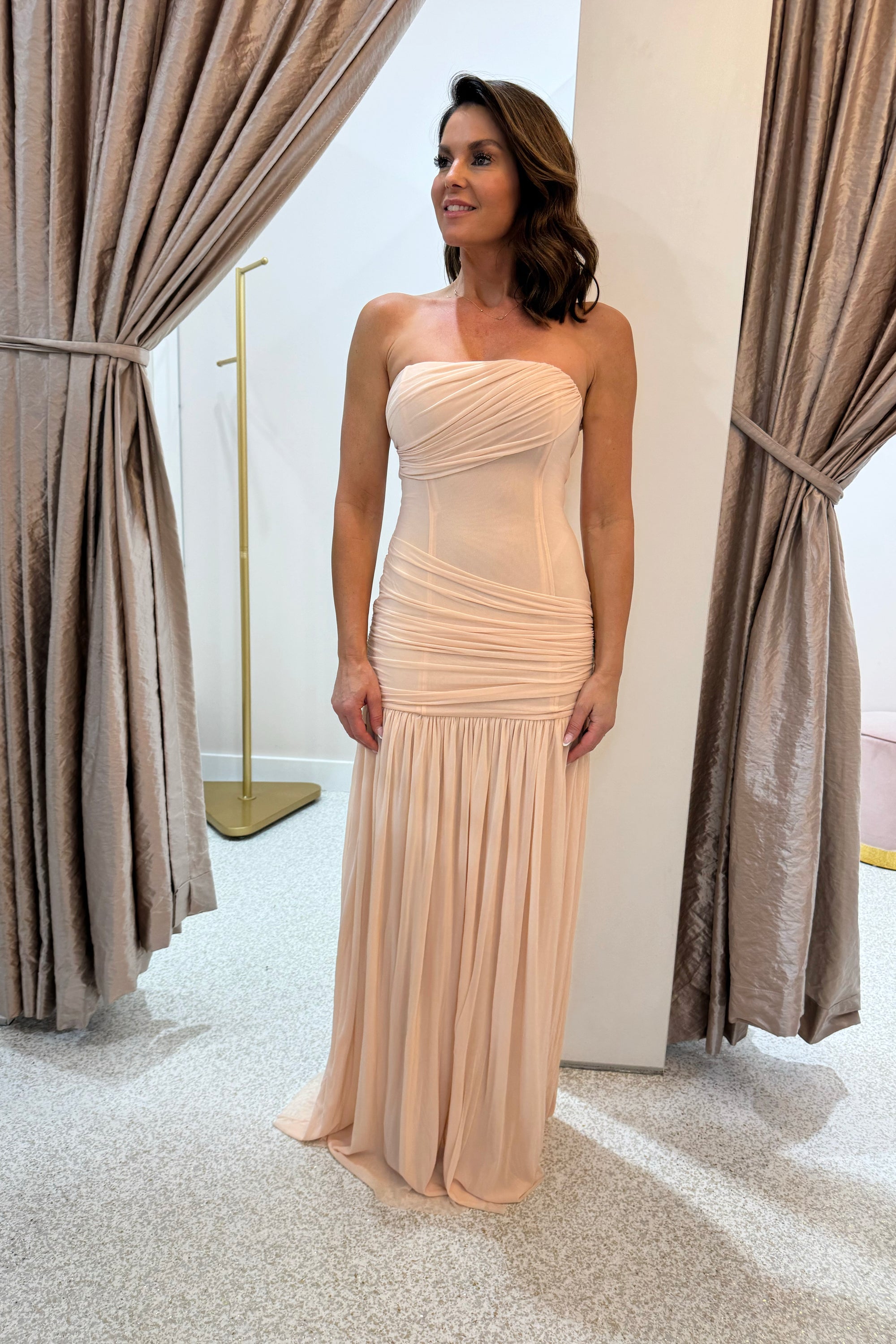 Misha The Ember Wrapped Maxi Dress | Dusty Pink