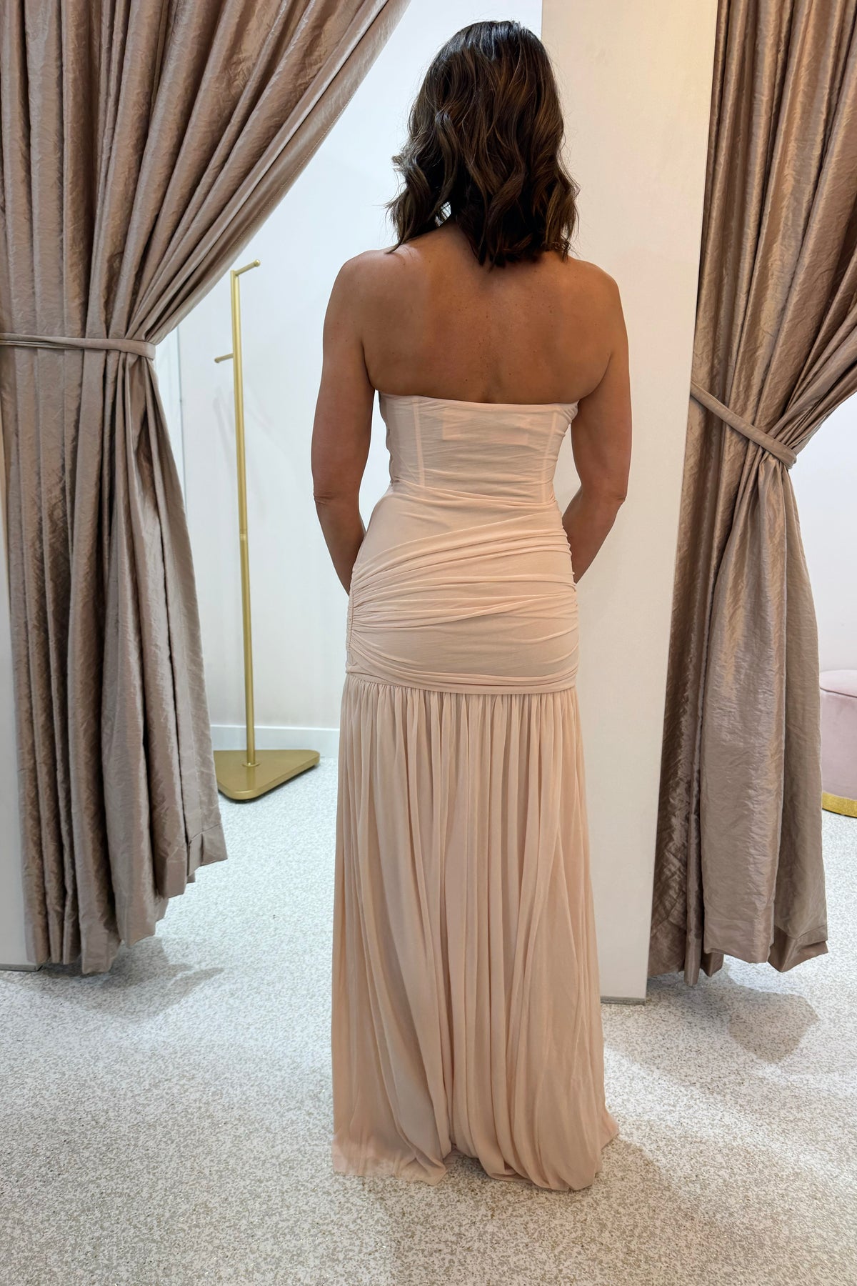 Misha The Ember Wrapped Maxi Dress | Dusty Pink