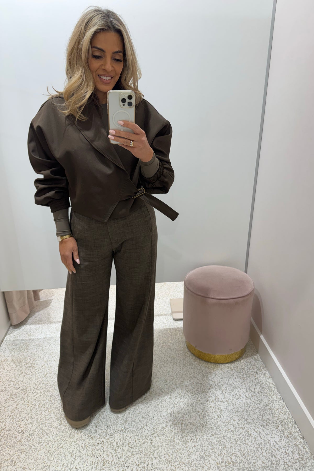Chosen By Fifi & Annie The Claudia Cropped Trench | Chocolate