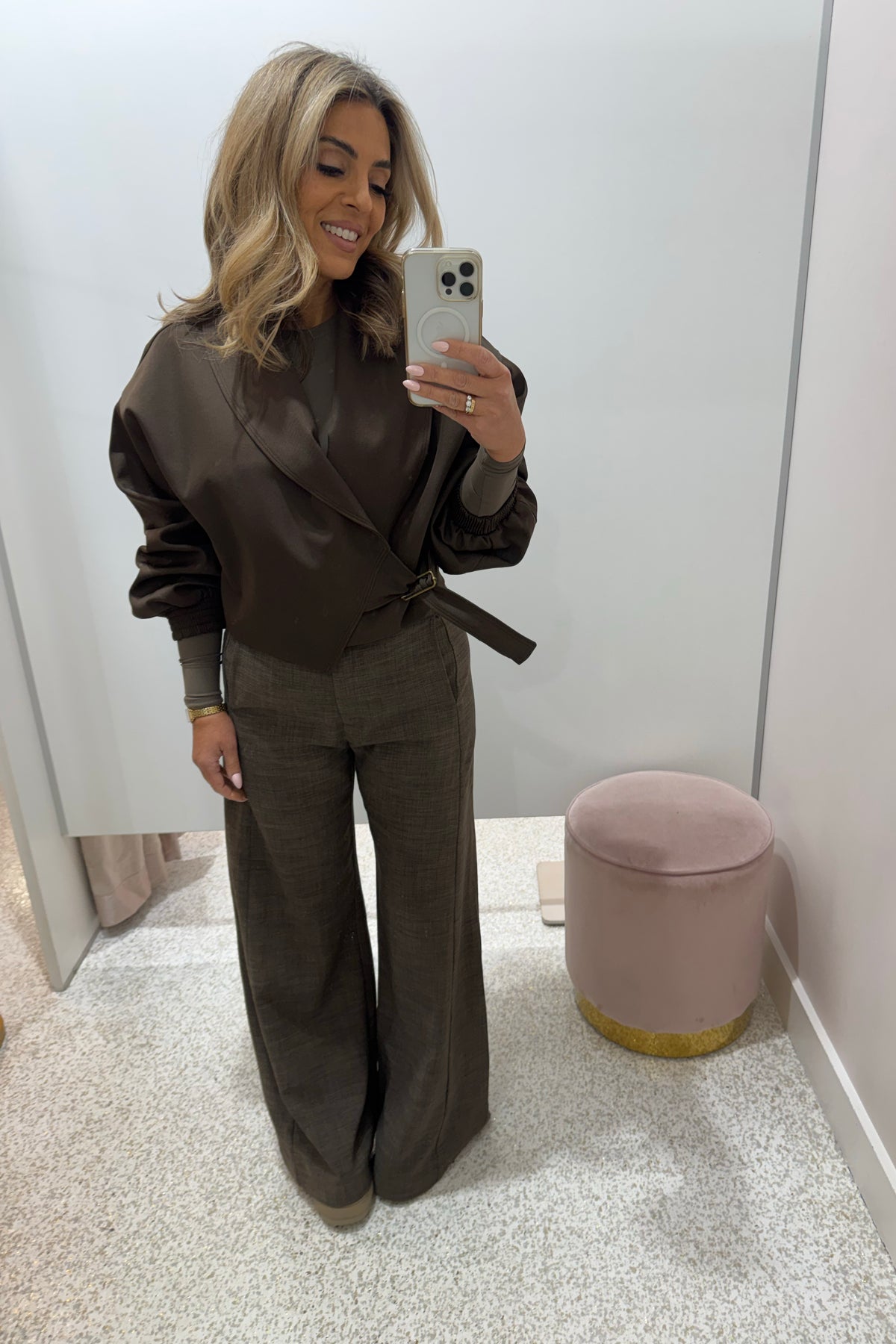 Chosen By Fifi & Annie The Claudia Cropped Trench | Chocolate