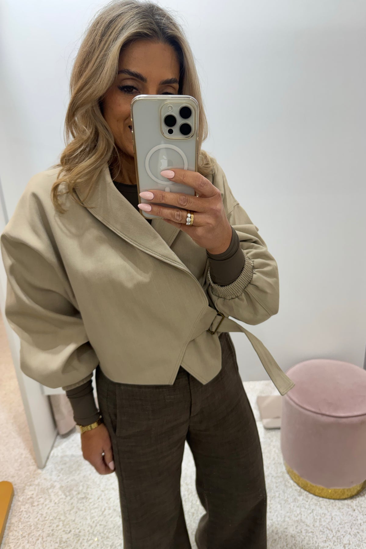 Chosen By Fifi & Annie The Claudia Cropped Trench | Dune