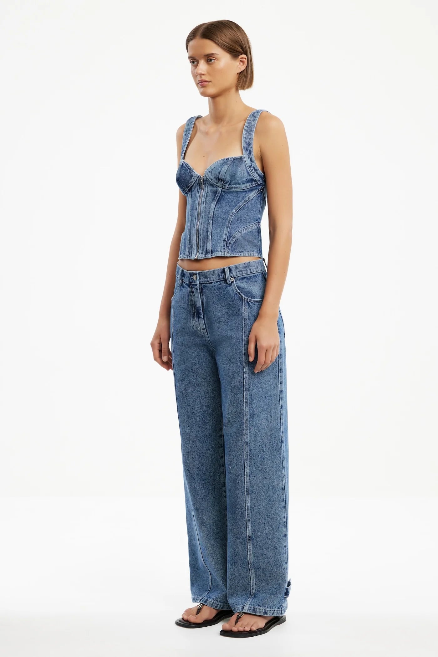 Significant Other Sabrina Top | Washed Indigo
