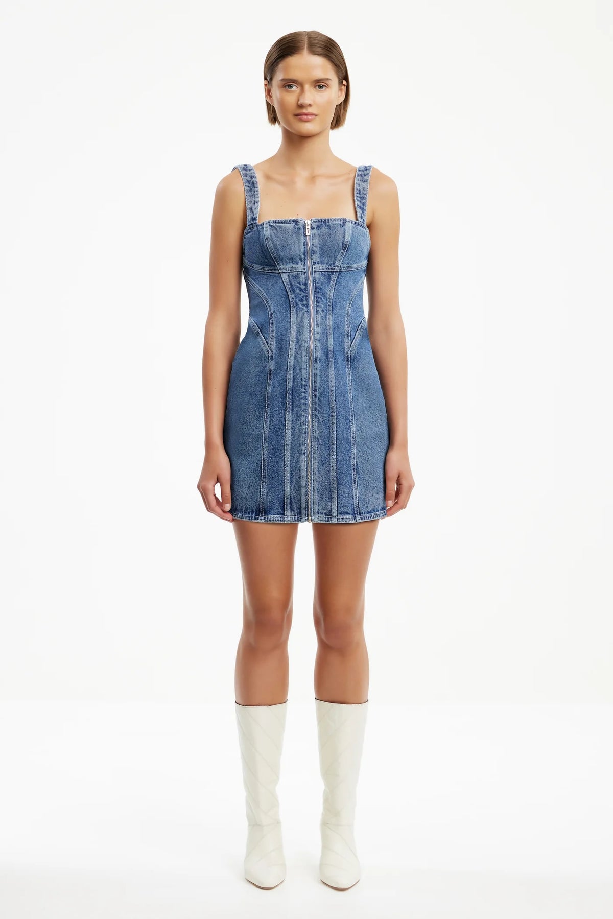 Significant Other Sabrina Mini Dress | Washed Indigo